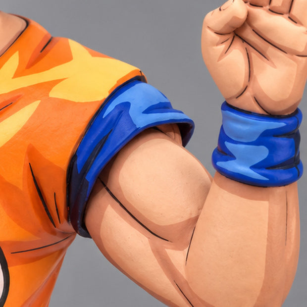 Dragon Ball Z Goku & Gohan 2D Figure Repaint — close-up of arm and wristband