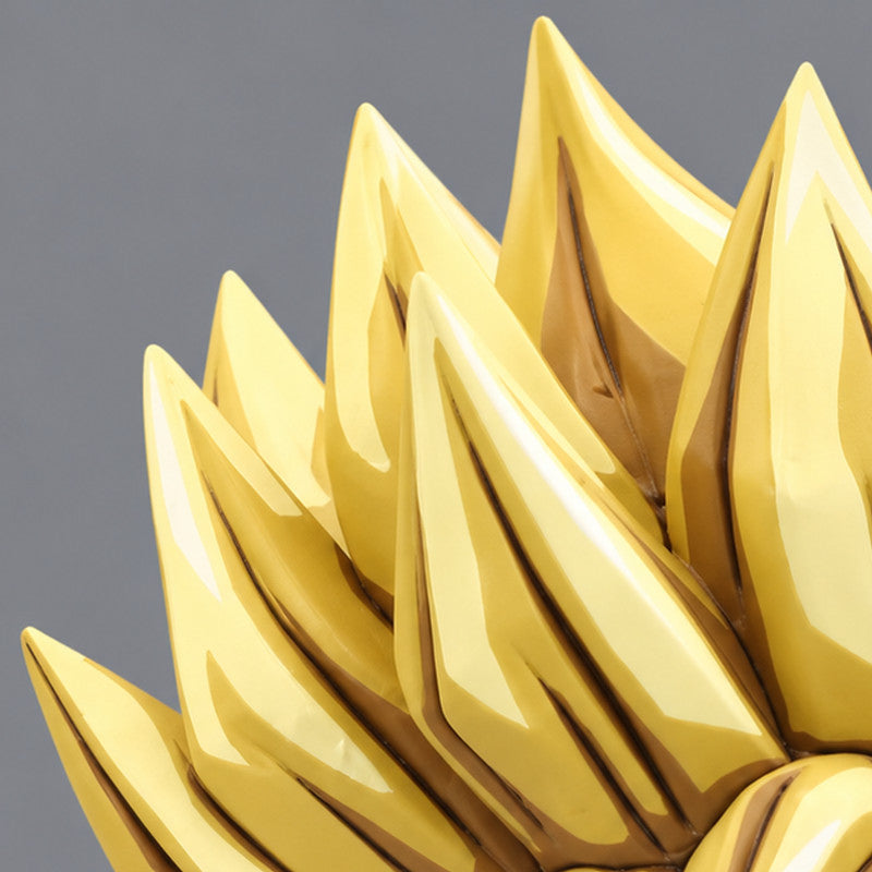 Dragon Ball Z Grandista Son Goku Figure Repaint — close-up of hair sculpt and painted highlights