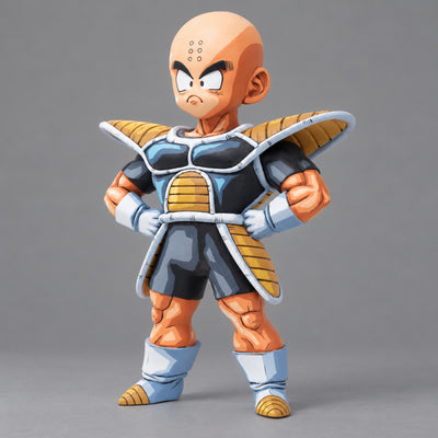 Dragon Ball Krillin & Son Gohan Figure Repaint — side view