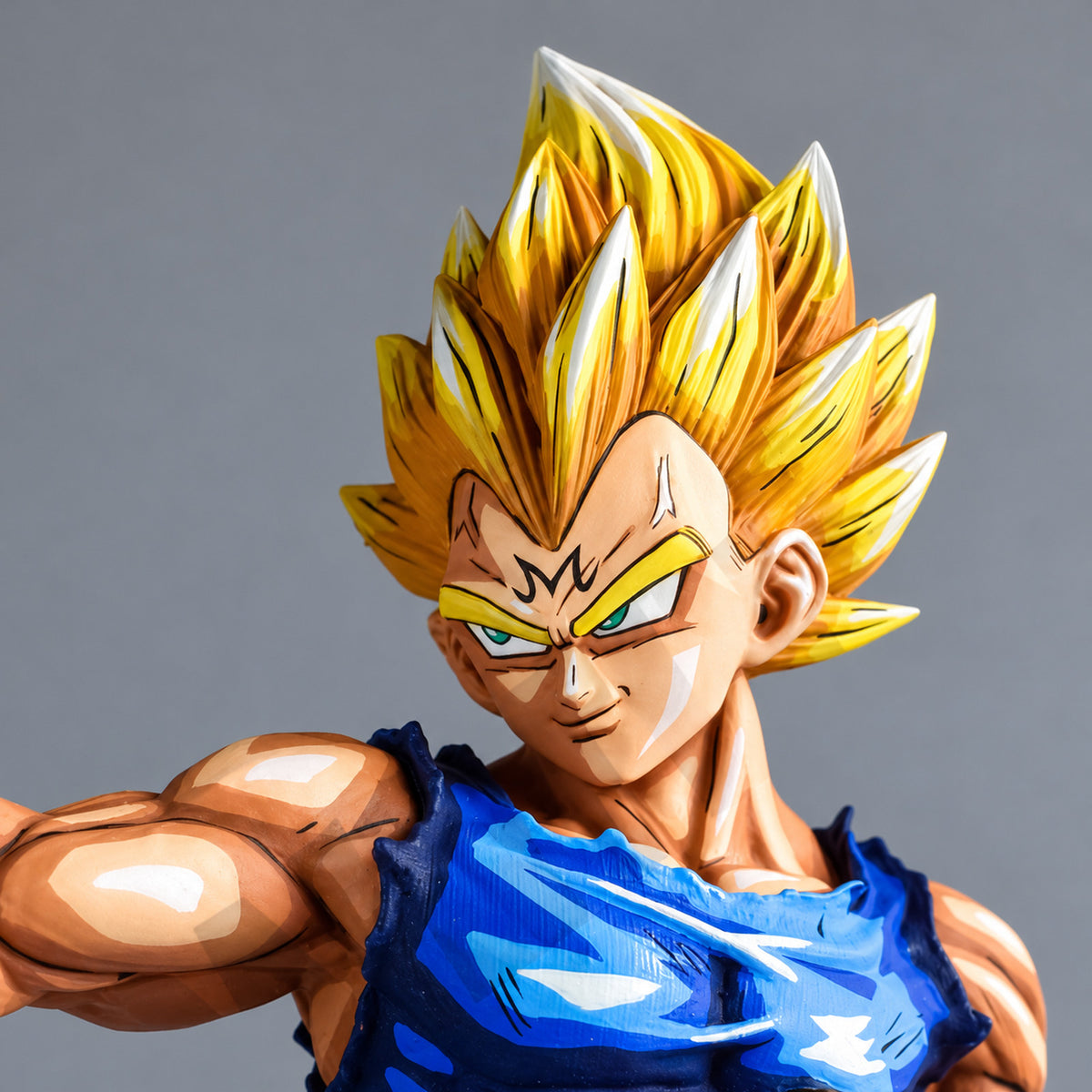 Dragon Ball Z Majin Vegeta Figure Repaint — head detail
