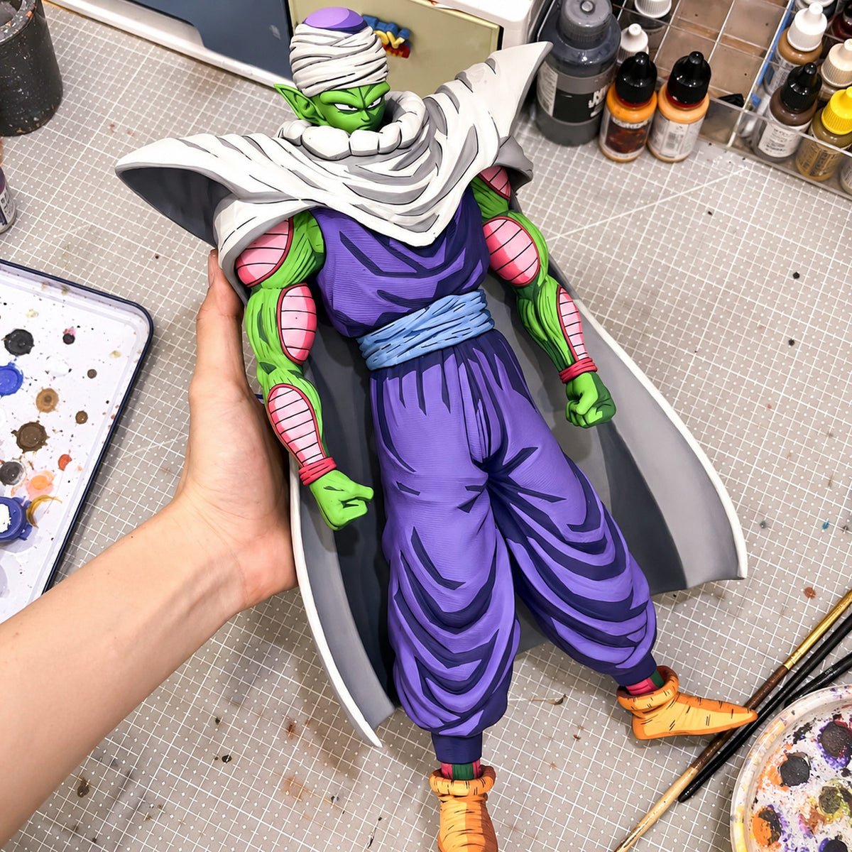 Piccolo 2D painted collectible, figure held in hand