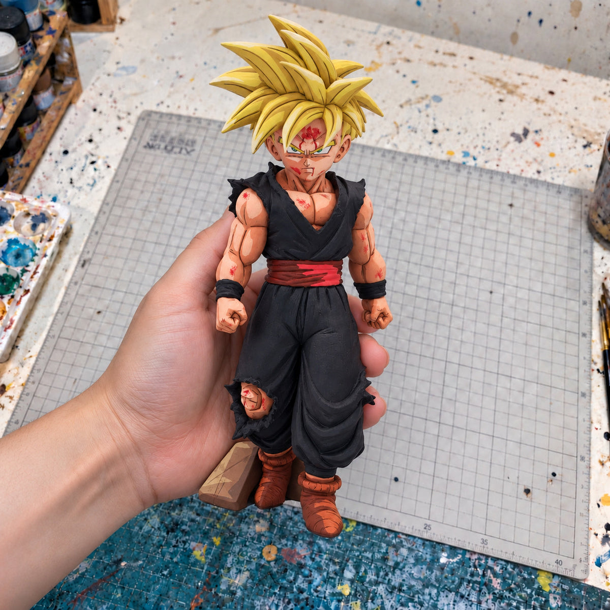Solid Edge Works Son Gohan Super Saiyan Figure Repaint — workshop