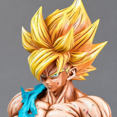 Dragon Ball Z Son Goku Namek Figure Repaint — face and hair detail