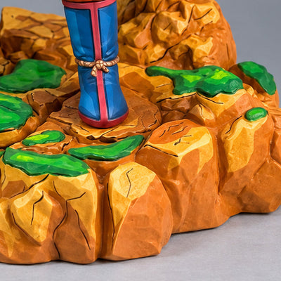 Dragon Ball Z Son Goku Action Figure 2D Repaint — close-up of boot and scenic base