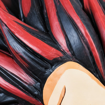 Dragon Ball Vegeta SSJ4 Figure Repaint — close-up of hair sculpt and painted highlights